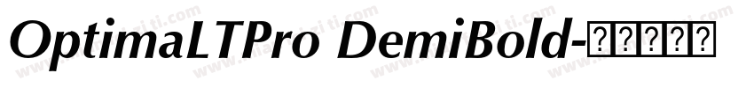 OptimaLTPro DemiBold字体转换
